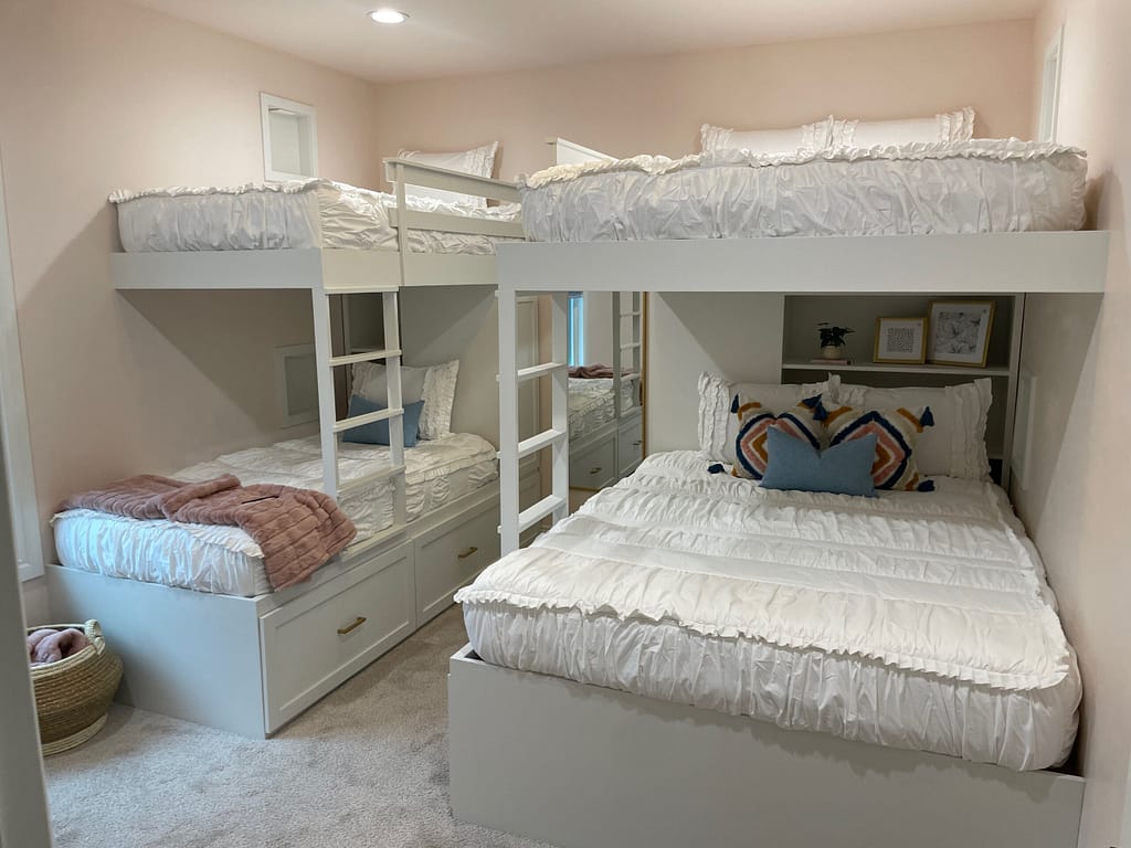 Bunk room with custom bunks