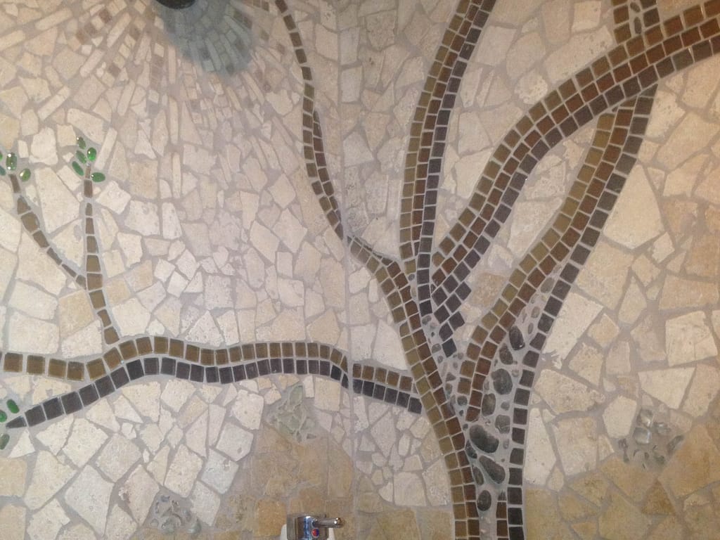 tile mosaic of tree
