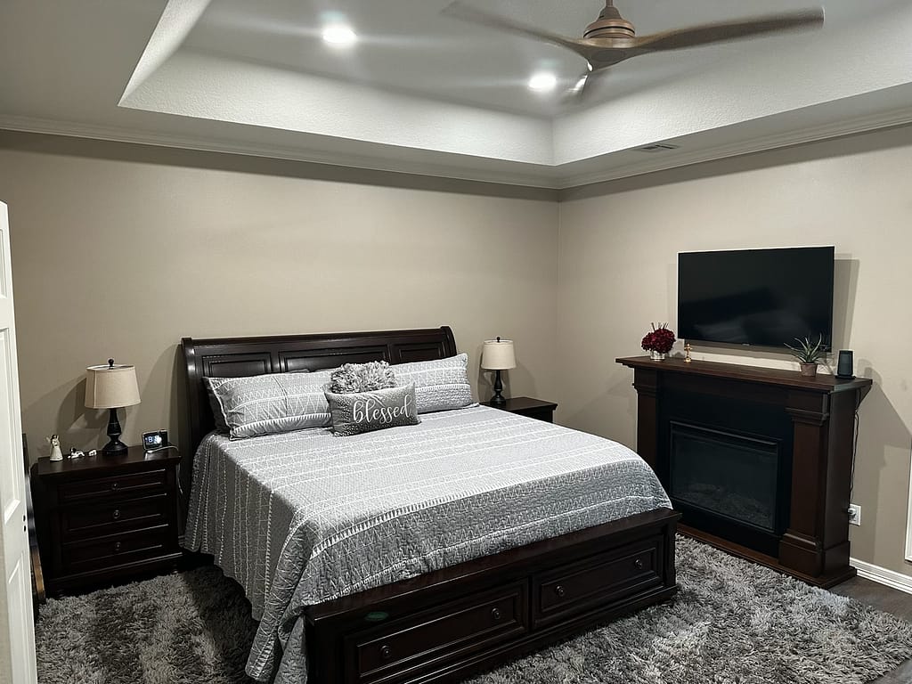 Master bedroom after remodel