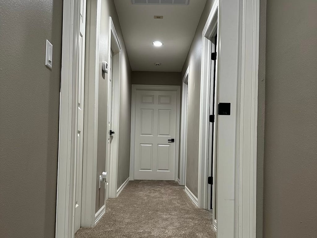 Hallway after remodel